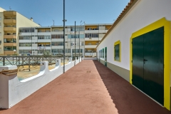 Vistas exteriores renovadas da nova sede do Agrupamento 1172 São Luís-Faro do Corpo Nacional de Escutas